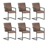 vidaXL - Lot de 6 Marron