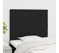 VIDAXL Lots de 2 têtes de lit - Noir