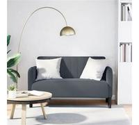 vidaXL Loveseat bank 109 cm fluweel donkergrijs4100588 Gris G
