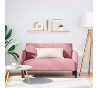 vidaXL Loveseat bank 109 cm fluweel roze4100590 Rose G