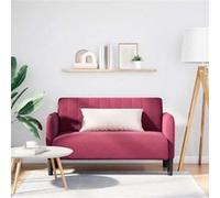 vidaXL Loveseat bank 109 cm fluweel wijnrood4100591 Rouge G