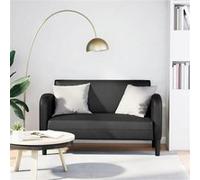 vidaXL Loveseat bank 110 cm kunstleer zwart4100536 Noir G