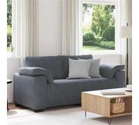 vidaXL Loveseat bank 140 cm fluweel donkergrijs4105268 Gris G