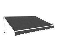 screwXL Gelenkarmmarkise 400 cm Anthrazit