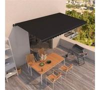 vidaXL Store manuel rétractable 500x350 cm Anthracite