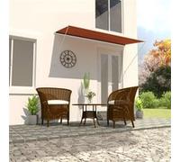 vidaXL Store rétractable 300×150 cm Orange et brun