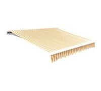 vidaXL Luifeldoek 3x2,5 m canvas zonnebloemgeel en wit141016 Blanc G