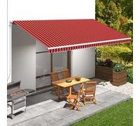 vidaXL Toile d'Auvent Voile d'Ombrage Protection Contre Soleil Jardin Patio Terrasse Extérieur Résistance aux UV Orange et Marron 600x300 cm