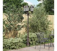 vidaXL Lumière de jardin bronze 61 x 53 x 235 cm aluminium et verre
