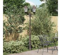 vidaXL Lumière de jardin bronze 68 x 20 x 235 cm aluminium et verre