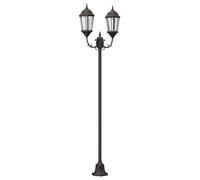 vidaXL Lumière de jardin Bronze 68 x 20 x 235 cm Aluminium et verre, Jardin et terrasse, lampe vintage classique, luminaire décoratif pour chemin, éclairage extérieur durable