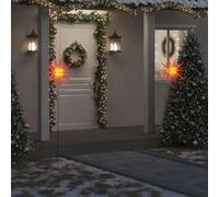 vidaXL Lumière de Noël pliable LED - Rouge 57 cm