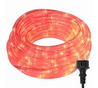 vidaXL Lumière en corde avec 2400 LED Rouge 100 m PVC, Lumières créatives, bandes flexibles pour salon, déco jardin, ambiance intérieure, décor saisonnier