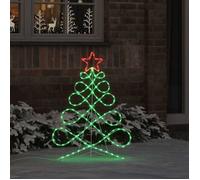 vidaXL Lumière en forme d'arbre de Noël multicolore 78 x 58 cm PVC