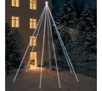 VIDAXL Sapin LED 1300 LED blanc froid 8 m
