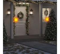 vidaXL Lumières de Noël pliables 57 cm Jaune