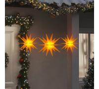 vidaXL Lumières de Noël LED pliables 3 pcs