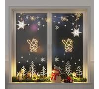 vidaXL Lumières de Noël silhouette du Père Noël 2 pcs 35 LED