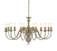 vidaXL Lustre - Blanc antique
