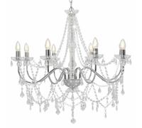Vidaxl Lustre intérieur 8 ampoules - Argent