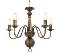 vidaXL Lustre Noir Antique