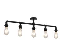 vidaXL Lustre noir pour 5 ampoules E27