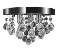 vidaXL Lustre Plafonnier Contemporain Cristal Lampe Lampe Suspendue Eclairage 240688 Incolore G