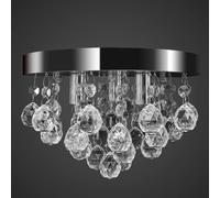 Vidaxl Lustre Suspendu Design De Cristal Chrome