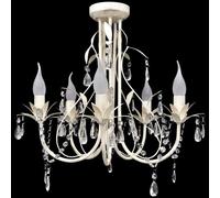 Vidaxl Lustre Suspendu En Cristal 5 Douilles D'ampoule Multicolore