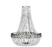 vidaXL Lustre Suspendu, Lampe Suspendue, Éclairage de Plafond, Suspension Luminaire, Plafonnier de Salon Chambre Maison, 36,5 x 46 cm