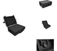 vidaXL Mallette de transport noire avec mousse 35 L de capacité - Caisses à outils