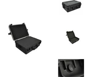 vidaXL Mallette de transport noire avec mousse 35 L de capacité - Caisses à outils