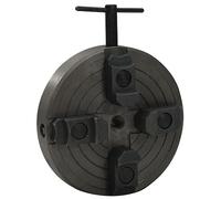 vidaXL Mandrin à bois 4 mâchoires M18 acier noir 150x63 mm