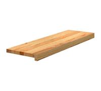vidaXL Marches d'escalier 2 pcs Marron Clair 80x25x2 cm chêne Massif, Marche d'escalier pour escalier en Bois, Marche d'escalier en Bois, Planche de fenêtre