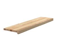 vidaXL Marches d'escalier 2 pcs non traitées en bois de chêne massif