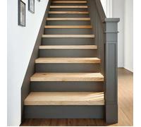 vidaXL Marches d'escalier 2 pcs non traité bois de chêne massif 3283772