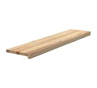 vidaXL Marches d'escalier Bois de chêne massif non traité 2 pcs