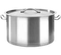 Marmite en acier inoxydable - - Modèle 51141 - 58L - Couvercle inclus - Compatible induction
