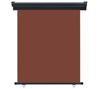 vidaXL Marquise latérale de balcon 145x250 cm Marron