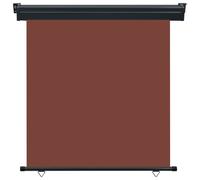 vidaXL Marquise latérale de balcon 165x250 cm Marron