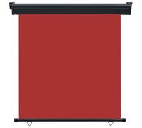 vidaXL Marquise latérale de balcon 165x250 cm rouge