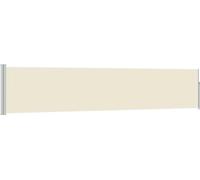 vidaXL Marquise latérale extensible 100×500 cm Crème