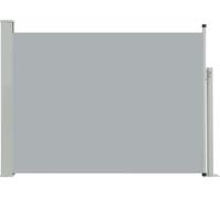 vidaXL Marquise latérale extensible 100×500 cm Gris