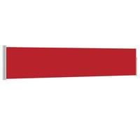 vidaXL Marquise latérale extensible 100×500 cm rouge
