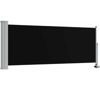 vidaXL Marquise latérale extensible 100 x 300 cm Noir