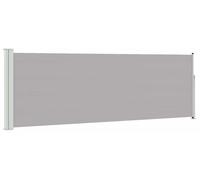 vidaXL Marquise latérale extensible 100x300 cm Gris