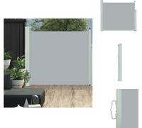 vidaXL Marquise latérale extensible 100x300 cm Gris - Parasols & Protection solaire