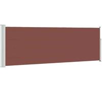 vidaXL Marquise latérale extensible 100x300 cm Marron