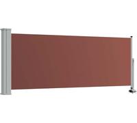vidaXL Marquise latérale extensible 100x300 cm Marron
