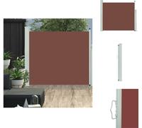 vidaXL Marquise latérale extensible 100x300 cm Marron - Parasols & Protection solaire